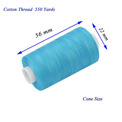 Simthread 12 Colors All Purposes Cotton Quilting Thread for Piecing Sewing Appliqué Embroidery etc