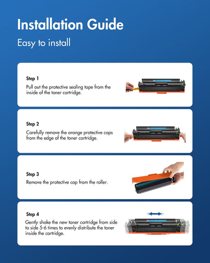 206A Black Toner Cartridge 2 Pack | Replacement for HP 206A 206X Compatible with HP Color Laserjet Pro MFP M283fdw M283cdw, M255dw, MFP M283 M255 Series | W2110A(2 Black)