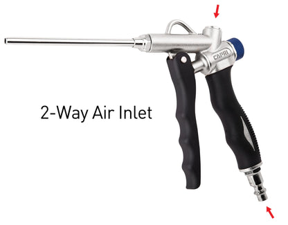 Capri Tools 2-Way Air Blow Gun with Adjustable Air Flow and Extended Nozzle