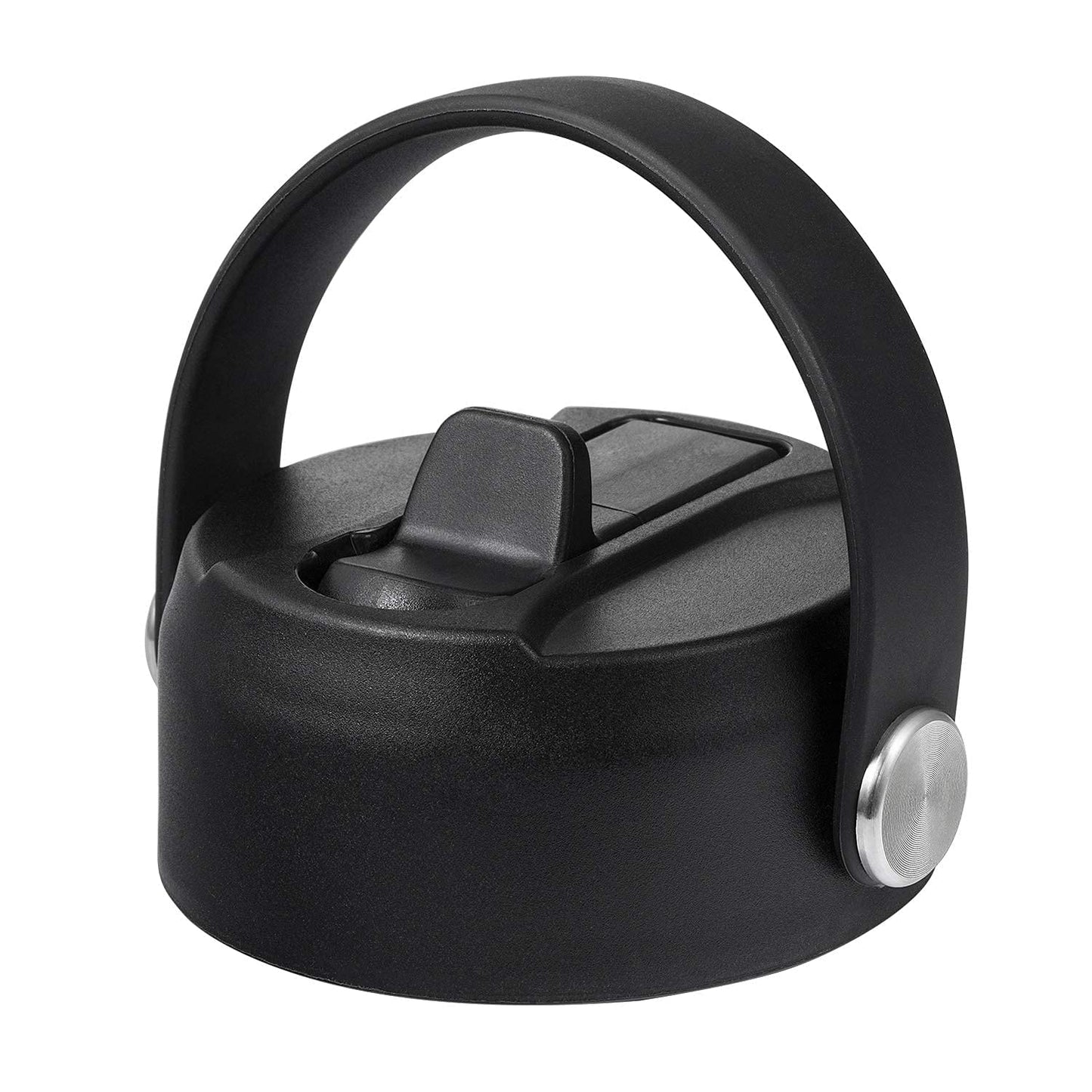 Straw Lid for Hydroflask | Lids with Straw for Hydro Flask 12 16 18 20 32 40 oz Wide Mouth Bottles | Replacement Cap Water Bottle Accessories | Black BPA-Free Sip Top