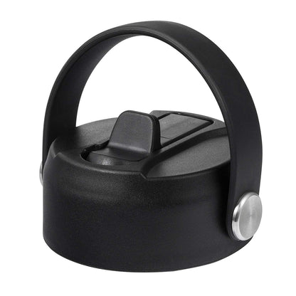 Straw Lid for Hydroflask | Lids with Straw for Hydro Flask 12 16 18 20 32 40 oz Wide Mouth Bottles | Replacement Cap Water Bottle Accessories | Black BPA-Free Sip Top
