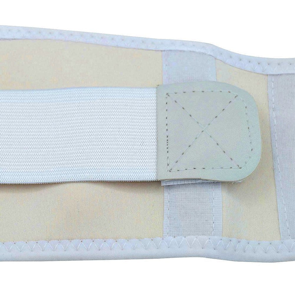 Thoracic Back Brace Posture Corrector- Magnetic Lumbar Back Support Belt-Back Pain Relief, Improve Thoracic Kyphosis, for Lower and Upper Back Pain Men & Women (White, Large)