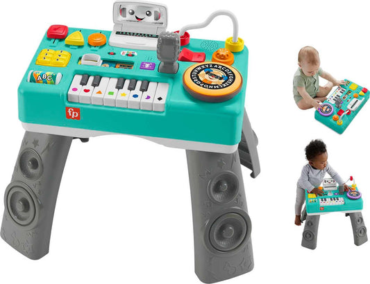 Fisher-Price Baby & Toddler Toy Laugh & Learn DJ Table, Educational Musical Activity Center for Developmental Play Infants Ages 6+ Months