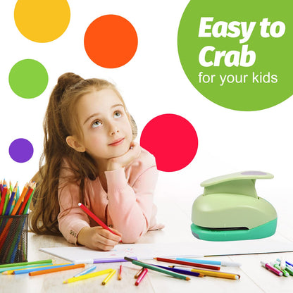 UCEC Circle Punch, 1.25 Inch Circle Hole Punch, Paper Punch Circles Craft Punch Handmade Paper Punch for Crafting Scrapbooking Cards Arts Fun Projects