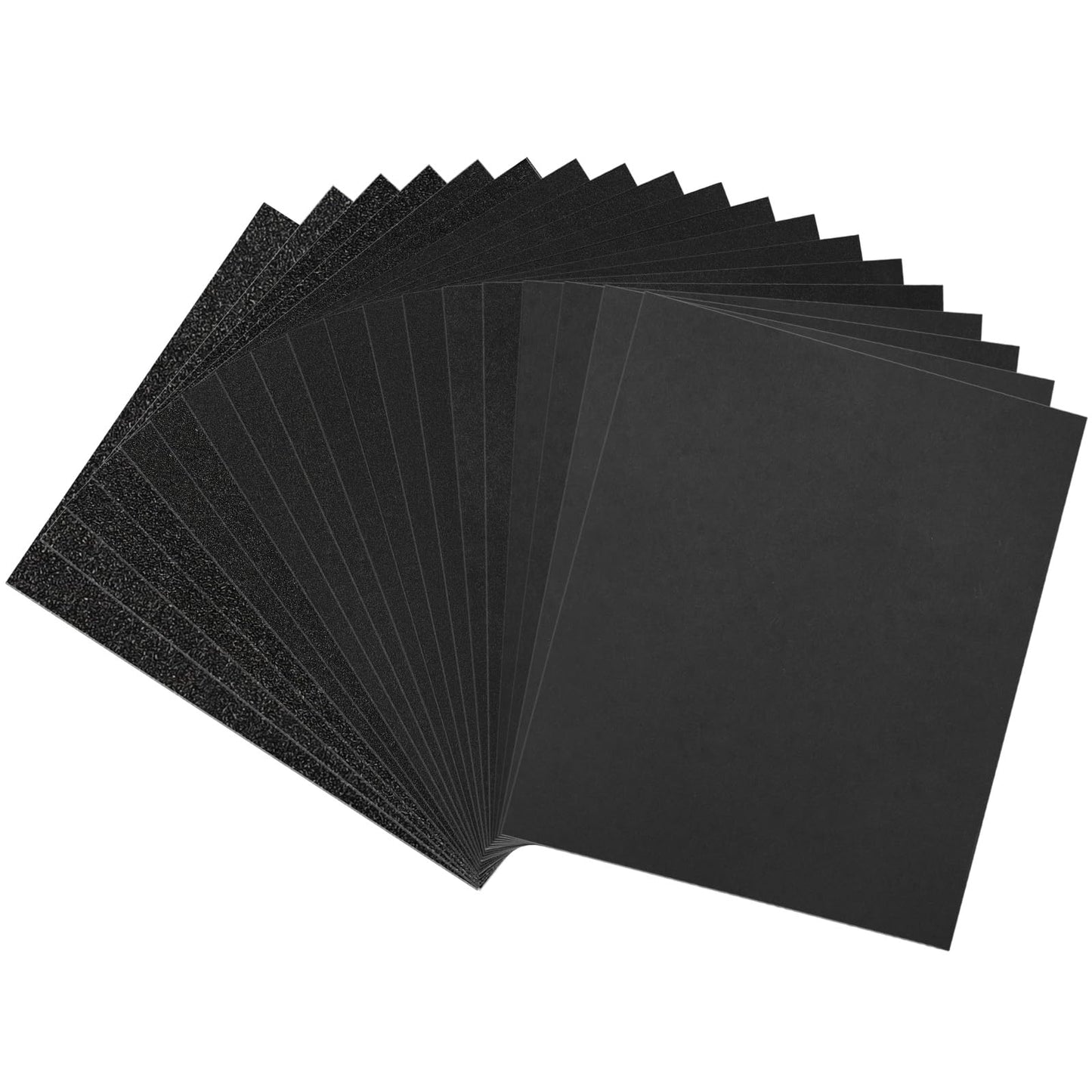Shineboc Sandpaper Assortment, 18 Sheets, 9 x 11 Inch Wet Dry Sand Paper, 120/180/240/320/400/600/800/1000/2000 Grit Hand Sanding Sheets for Wood Metal Automotive Sanding and Polishing
