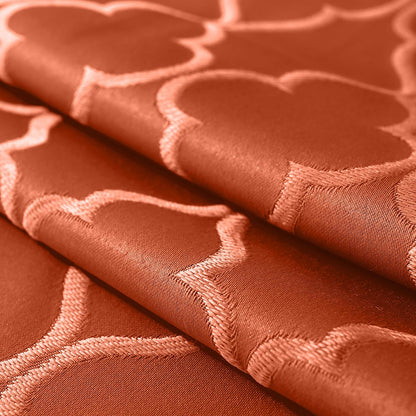 SASTYBALE Rust Jacquard Damask Tablecloth - 60x84 Inch Rectangle (Fits 6-8 Seats) - Fall Thanksgiving Decor - Water Resistant, Wrinkle-Free Polyester, Rustic Harvest Dining Cover for Parties