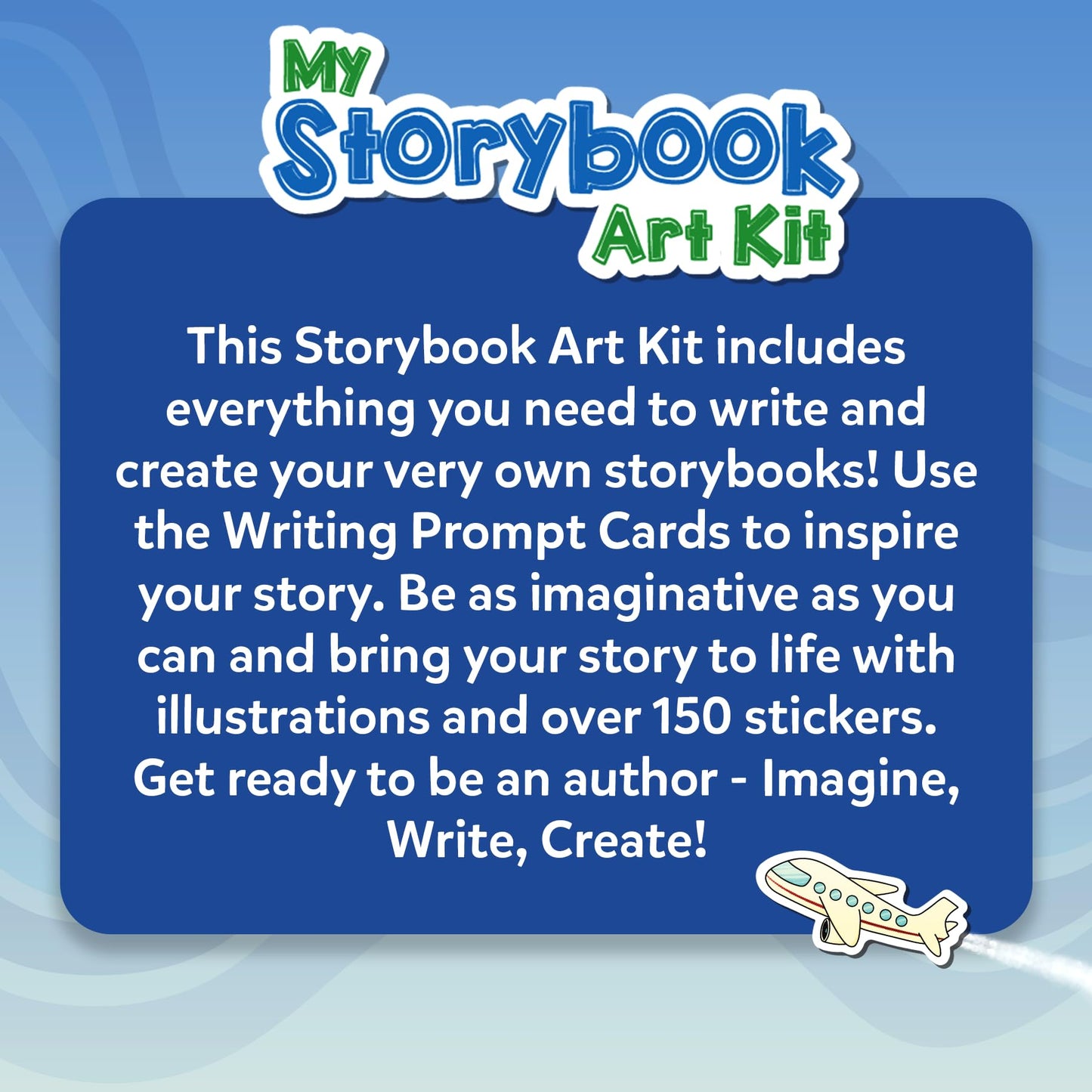 Skillmatics Storybook Art Kit - Create Adventure Stories, DIY Craft & Writing Kit with 300+ Stickers, Scrapbooking & Journal Activity, Gifts for Kids Ages 5, 6, 7, 8, 9, 10