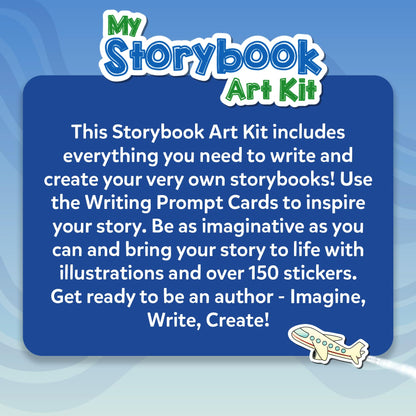 Skillmatics Storybook Art Kit - Create Adventure Stories, DIY Craft & Writing Kit with 300+ Stickers, Scrapbooking & Journal Activity, Gifts for Kids Ages 5, 6, 7, 8, 9, 10
