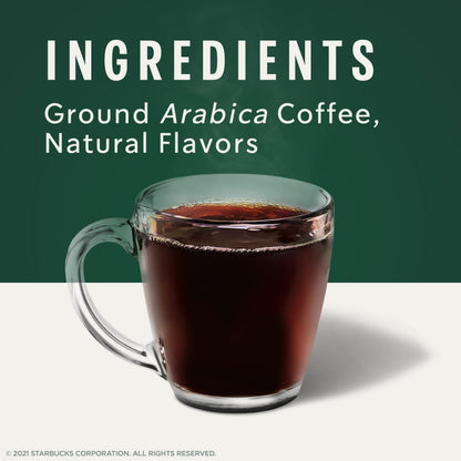 Starbucks Ground Coffee, Maple Pecan Flavored Coffee, Naturally Flavored, 100% Arabica, 1 bag (17 oz)