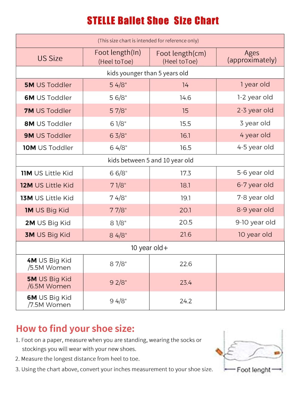 Stelle Ballet Shoes for Girls Toddler Ballet Slippers Soft Leather Boys Dance Shoes for Toddler/Little Kid/Big Kid (Ballet Pink, 9MT)