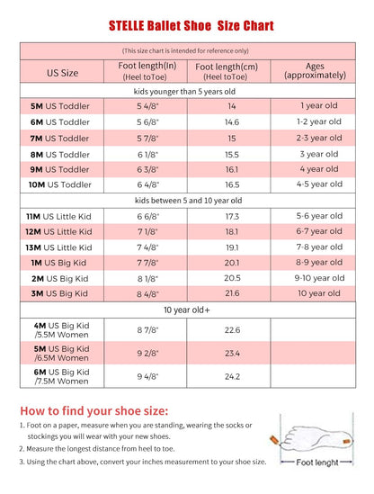 Stelle Ballet Shoes for Girls Toddler Ballet Slippers Soft Leather Boys Dance Shoes for Toddler/Little Kid/Big Kid (Ballet Pink, 9MT)