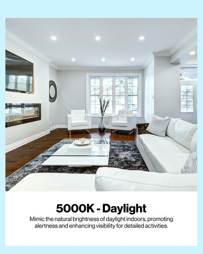 Sunco 8 Pack BR40 LED Light Bulbs, Indoor Flood Lights, Recessed Can Light Bulb, 1400 LM, 17W (100W Equivalent), 5000K Daylight, Dimmable, E26 Base, for Home, Bedroom, Kitchen UL