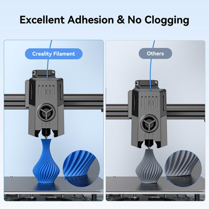 Creality 2kg Black & White PLA 1.75mm Filament Bundle for 3D Printing with No-Tangling Strong Bonding and Overhang Performance, Accuracy +/- 0.02mm