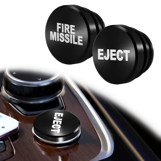 UYYE Cigarette Lighter Plug Billet Aluminum Dustproof Plug, American Flag Button, Car Interior Accessories Fits Most Vehicles and Boats with Standard 12 Volt Power Source, (E+F)-Black