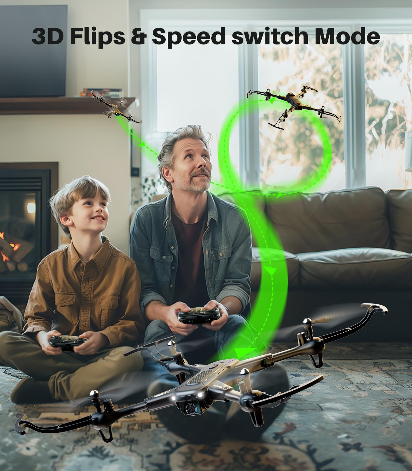 SYMA Drone with Camera for Adults, X710W FPV HD 1080P Camera Drone for Beginners, Foldable Quadcopter Toys Gifts with Optical Flow Positioning, Tap Fly, Headless Mode, 24Mins Long Flight Time