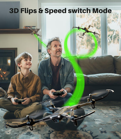 SYMA Drone with Camera for Adults, X710W FPV HD 1080P Camera Drone for Beginners, Foldable Quadcopter Toys Gifts with Optical Flow Positioning, Tap Fly, Headless Mode, 24Mins Long Flight Time