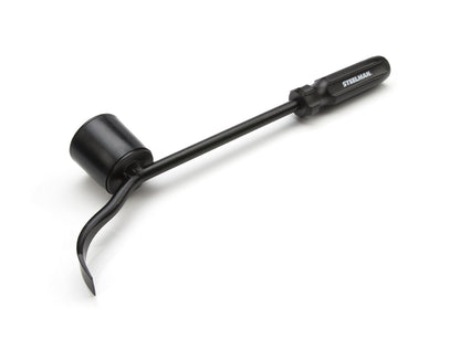 Steelman Hubcap Remover Tool for Auto Mechanics, Heavy-Duty Steel, Large Rubber Hammer Face, Wide Prying Blade, Secure Grip