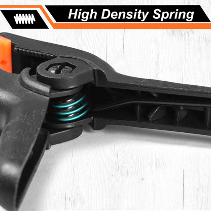 Rondauno Spring Clamps 12 Pack, 3.5 inch Spring Clips for Crafts & Professional Backdrop Clips, Heavy Duty Plastic Clamps for Woodworking