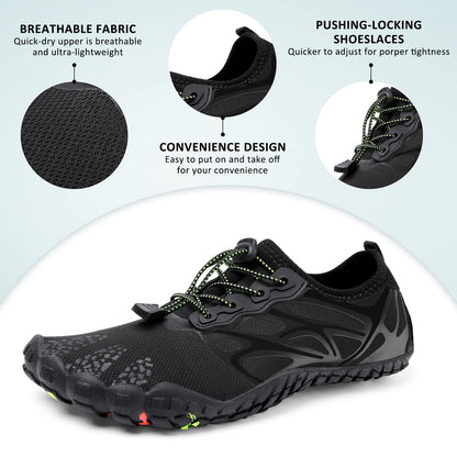 ziitop Water Shoes for Men Women Beach Barefoot Swim Rock Climbing Pool Shoes Socks, Anti-Slip Breathable Quick Dry Lightweight Slip-on, Outdoor Sport Hiking Walking Boating Fishing Diving Surfing