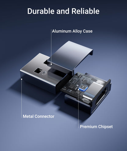 Syntech USB C Female to USB Male Adapter Pack of 3 [Travel Must Haves, Aluminum] USB C to USB Adapter, Type C Charger Cable Power Converter Compatible with iPhone 15 Apple Watch AirPods CarPlay, etc.