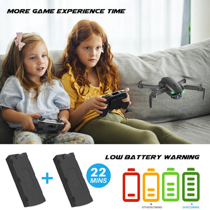 SIMREX Drone With Camera 1080P for Kids And Adults, RC Quadcopter With Altitude Hold, Mini Drone With One Key Start, Waypoint Fly, Headless Mode, 3D Flip, 3 Speeds, Remote Control Drone for Beginners