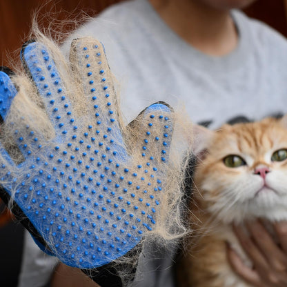 Dog Brush for Shedding Short Haired Dogs, Undercoat Deshedding Tool Set, Gently and Effectively Remove Loose Hair and Reduce Shedding, Includes a Brush and a Double-sided Silicone Glove