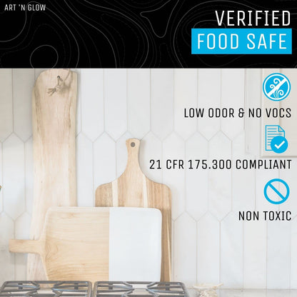 Epoxy Resin for Crystal Clear Casting & Coating – 16 oz Kit – Bubble Free, Non-Yellowing, Two Part, Self-Leveling Art Resin – for Tumblers, Jewelry, Molds, Table Top, & Crafts – USA Small Business