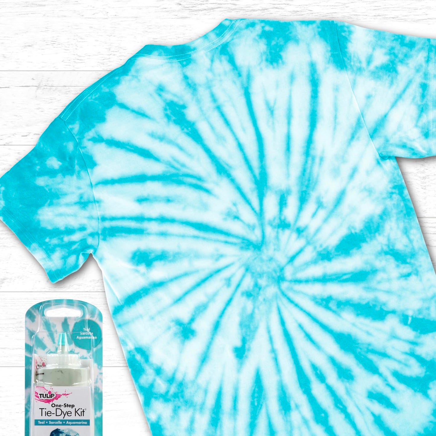 Tulip One-Step Tie-Dye Kit, Vibrant Colors for Fabric 4 fl oz, Teal