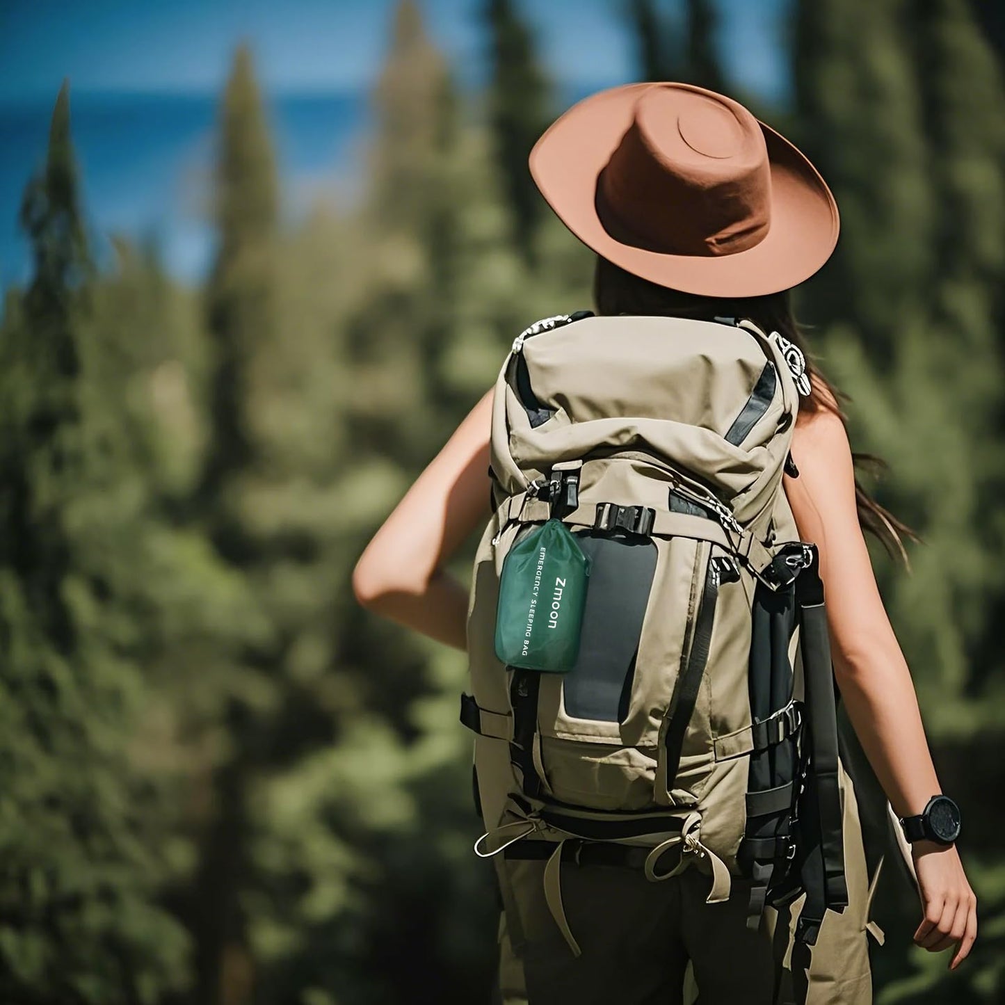 Zmoon Emergency Sleeping Bag Survival Bag, Portable Waterproof Thermal Bivy Sacks,Bivvy Bags,Camping Mylar Sleeping Bag Survival Gear Emergency Blankets Survival Shelter (2)