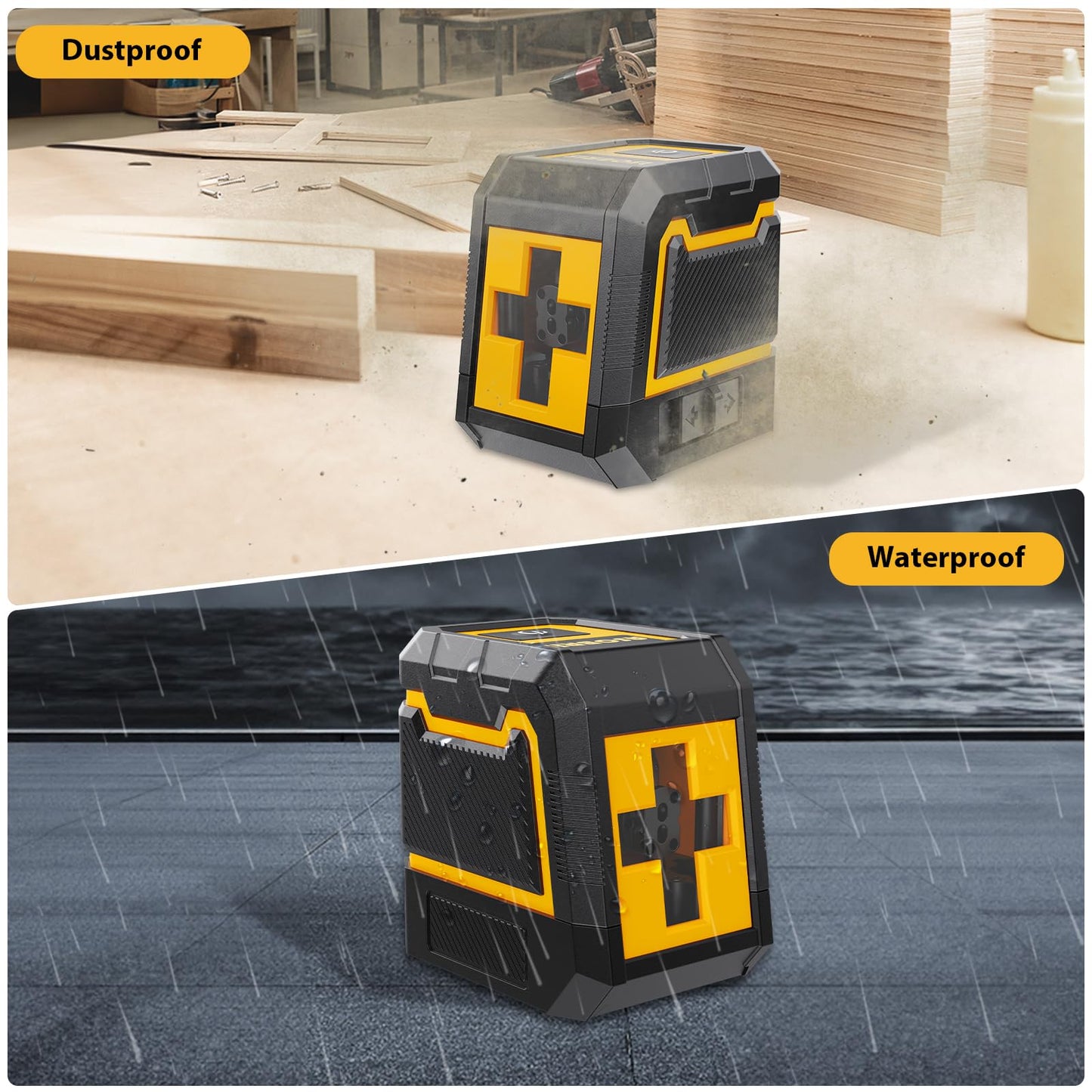 ASOBRIS Laser-Level-with-Tripod, Green Cross Line Laser with Tripod Self-Leveling, Lazer Leveler Tool for Picture Hanging Construction Floor Tile Wall Home Renovation, Indoor Project, Battery Included