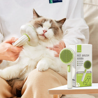 VIOJOJO Cat Brush Dog Brush with Release Button for Shedding, Self Cleaning Cat Comb Hair Brush for Indoor Cats, Dog Deshedding Brush Grooming Kit, Pet Supplies Hair Remover Tool