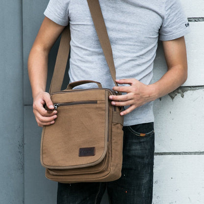 XINCADA Mens Bag Messenger Bag Canvas Shoulder Bags Travel Bag Man Purse Crossbody Bags for Work Business