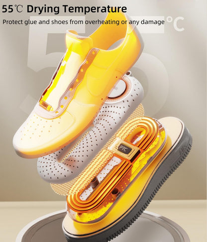 Snowpea Portable Shoe Dryer with Fan for Travel, Ski Boots Dryer with Heat Blower, Shoe & Boot Warmer for Cleats Sneakers Trainer Shoes with 3/6/9 Hours Timer - Ultra