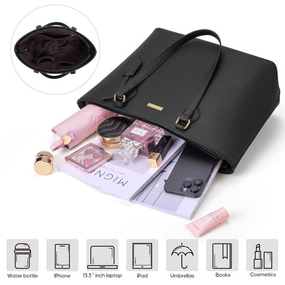 4PCS Women Fashion Handbags Purses Wallet Shoulder Bags Casual Tote Bag Crossbody Bags, Handbag Set Gift for Ladies Girls, Satchel Purse Set for Women