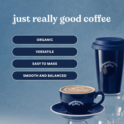 Chamberlain Coffee Variety Box Single Serve Bags - Includes 5 Blends, Original Family, Early Bird, Night Owl, Careless Cat and Social Dog Blends - 10 Single Serve Cold Brew Sachets