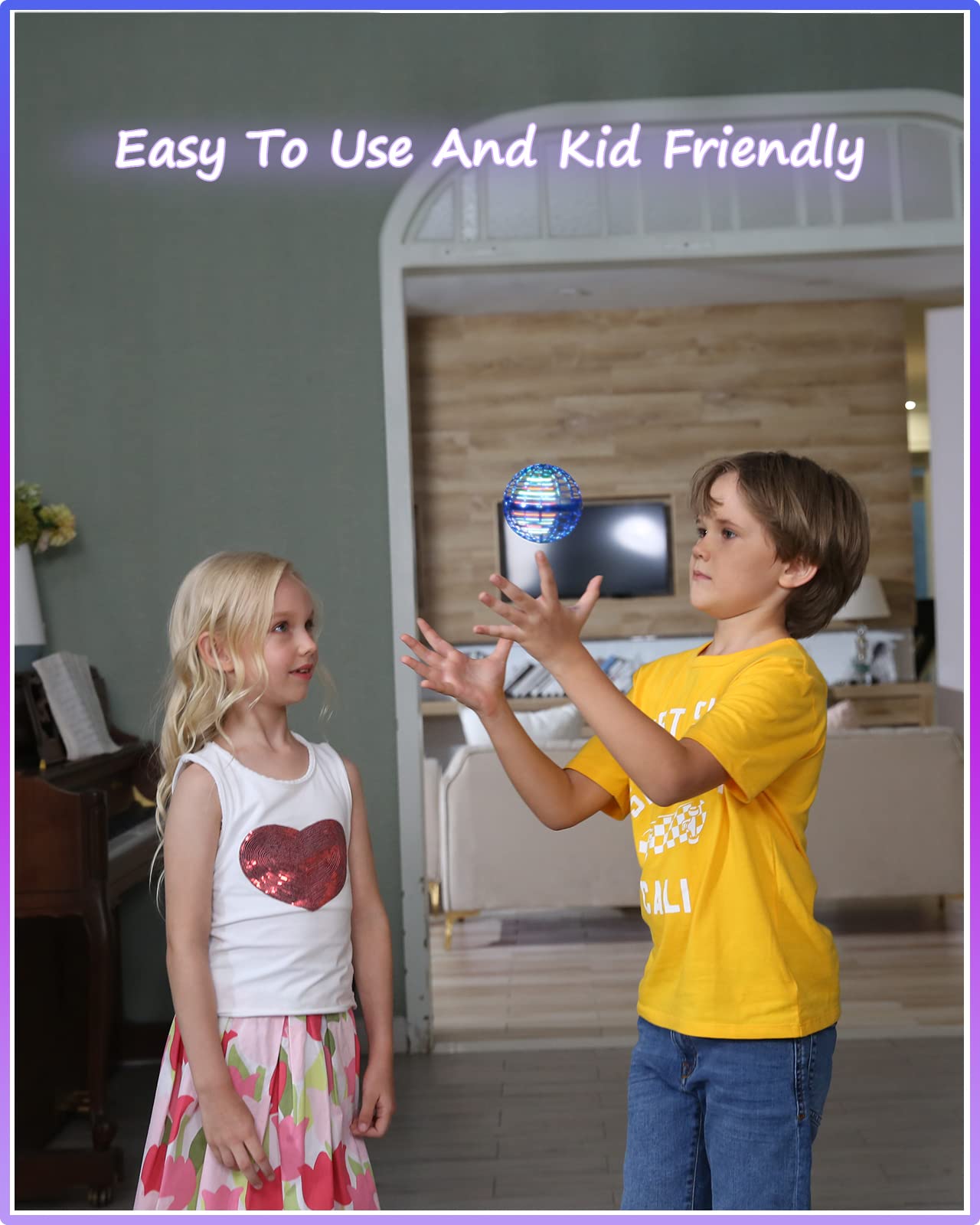 ATHLERIA Magic Flying Orb Ball Toys with Lights,UFO Hand Operated Mini Drones,Cosmic Globe Hover Ball, Boomerang Summer Outdoor Toys,Coolest Birthday Gifts for 6 7 8 9 10+ Year Old Boys Girls Teens