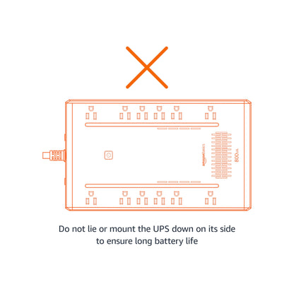 Amazon Basics UPS Battery Backup & Surge Protector 800VA/450W, 12 Outlets, Standby Uninterruptible Power Supply, for Power Outage Protection, Compact, Black