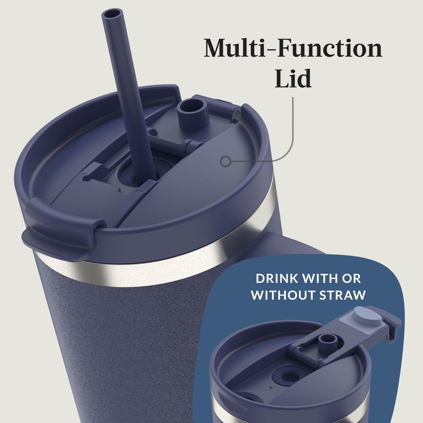 Contigo Streeterville 40oz Tumbler Stainless Steel Vacuum Insulated Leak-Proof Cold for 29 Hours Indigo