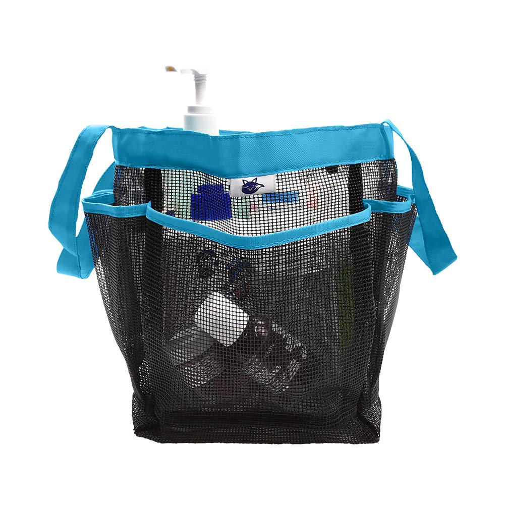 SPINFOX 2 Pack Mesh Shower Caddy, Quick Dry Shower Tote Bag Hanging Toiletry with 2 Handles for Shampoo, Conditioner, Soap and Other Bathroom Accessories
