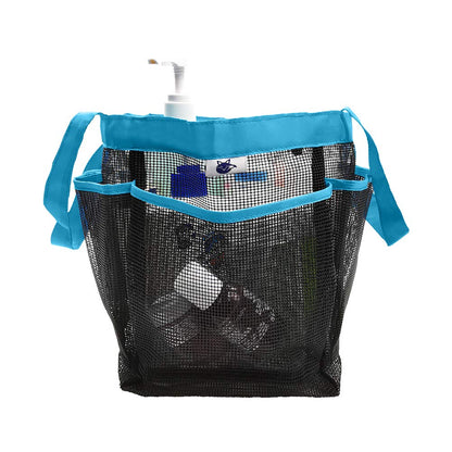 SPINFOX 2 Pack Mesh Shower Caddy, Quick Dry Shower Tote Bag Hanging Toiletry with 2 Handles for Shampoo, Conditioner, Soap and Other Bathroom Accessories