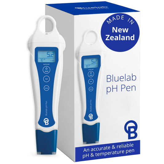 bluelab pH Pen - ± 0.1 pH Accurate, Durable Double Junction Probe, Waterproof & Floats, Auto Temperature Compensation, Easy Calibration - Made in NZ