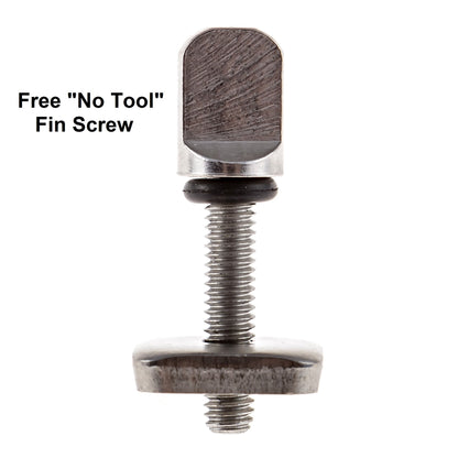 SBS 10" Surf & SUP Fin - Free No Tool Fin Screw - 10 inch Center Fin for Longboard, Surfboard & Paddleboard