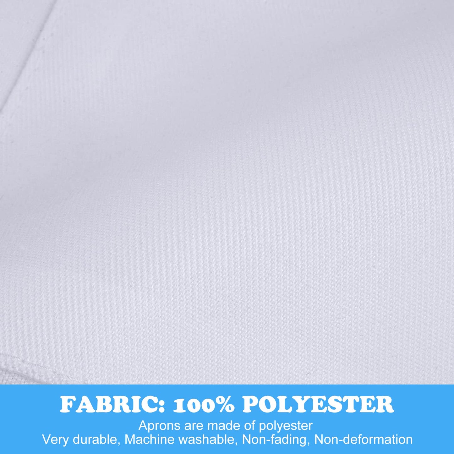 SUNLAND Kids Apron And Hat Set Children Chef Apron For Cooking Baking Painting White(S:3-6 Years)¡­