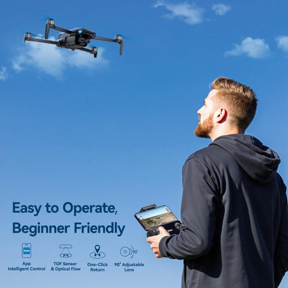 Ruko U11MINI Drones with Camera for Adults 4K, 70Mins 2 Batteries, Under 250g, Camera Drone with GPS TOF 9800FT Long Range Auto return for beginner
