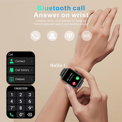 Yihou Fitness Tracker Heart Rate Blood Pressure Watch Blood Oxygen Monitor Pedometer Step Counter Activity Tracker Big Fitness Tracker for Women Men Smart Watch for Android Phones Compatible iPhone