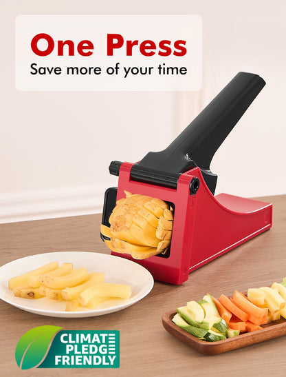 French Fry Cutter, Geedel Professional Potato Cutter for French Fries, Potato Slicer French Fry Maker for Carrot, Cucumber, Onion, Zucchini and more