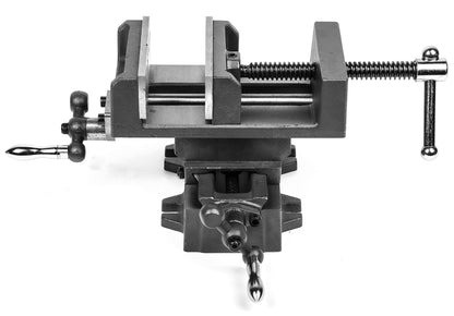 WEN Cross Vise, 4.25-Inch with Compound Slide for Mills and Drill Presses (CV414),Black