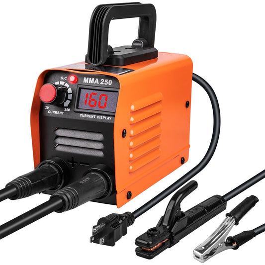 Siasky Mini Welding Machine, Upgraded Welder Machine 110V, Portable Stick Welder MMA-250A, IGBT Inverter Welder with Hot Start, Arc Force, Anti-Stick (10 welding rods)