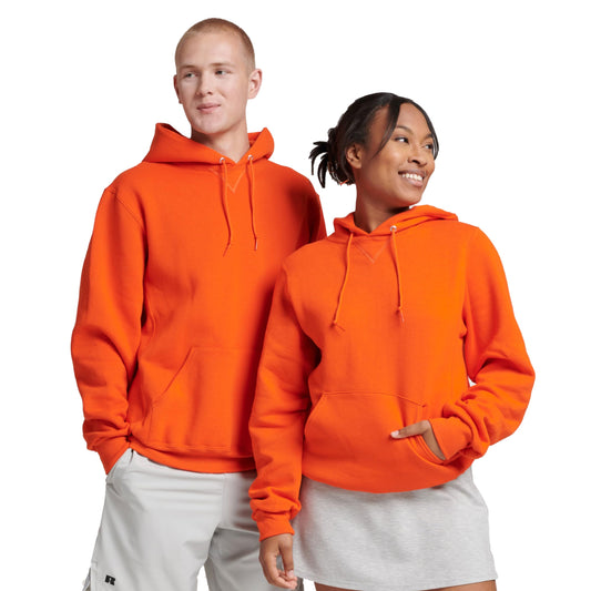 Russell Athletic Men's Dri Power Hooded Pullover Sweatshirt, Burnt Orange, X-Large