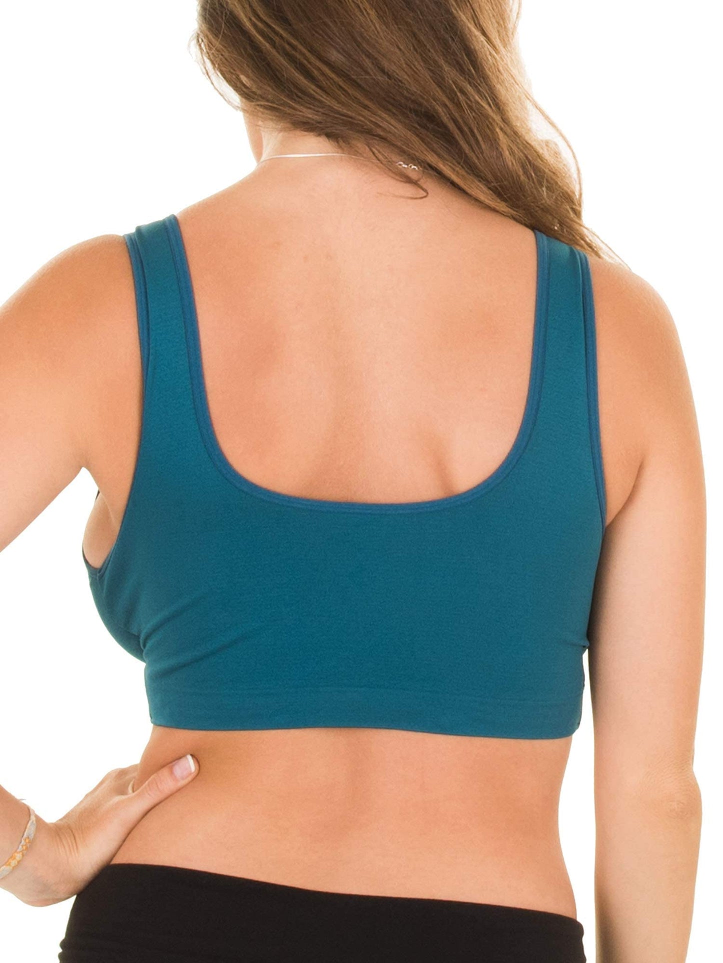 Caramel Cantina 4 Pack Nursing Maternity Women’s Sleep Comfort Bralette Bra (X-Large, Dark Winter)